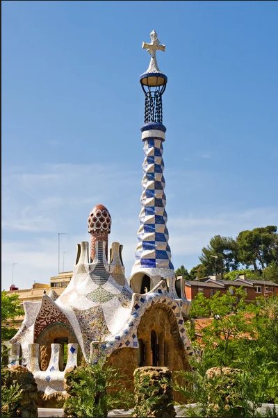 05.2 Antonio Gaudi - Pavillon à l'entrée du Parc Guëll, Barcelone.jpg