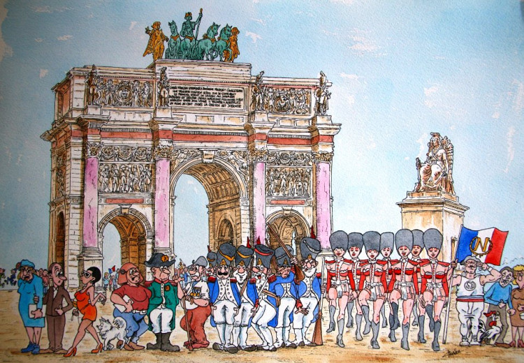 01.1 Gérard Chevalier - Arc de triomphe Carrousel (Napoléon et Super Dupont).jpg
