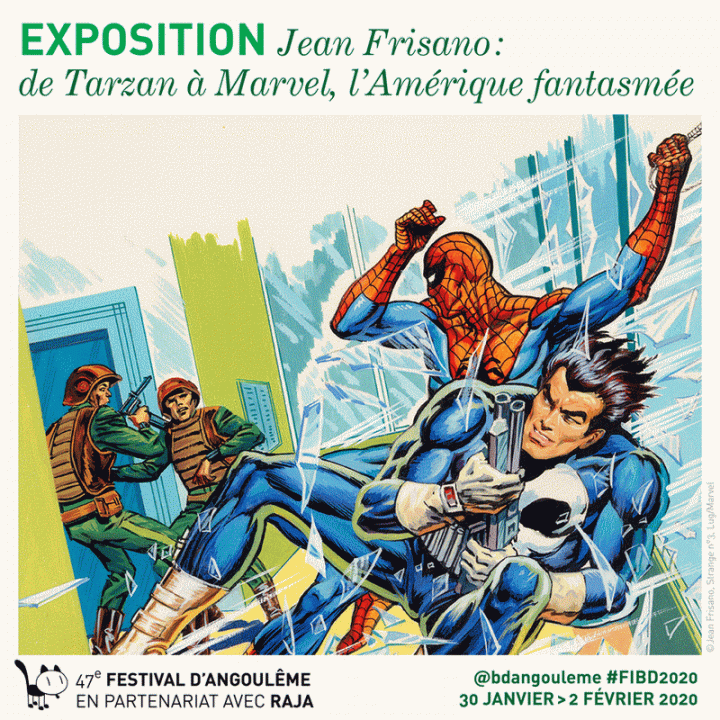 Exposition Jean Frisano - De Tarzan à Marvel, l'Amérique fantasmée.gif